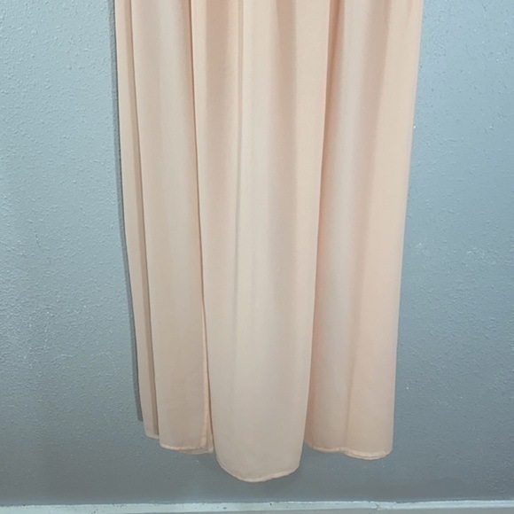 Lulu’s All Afloat Pale Pink Strapless Maxi Dress AA11 - Picture 6 of 11